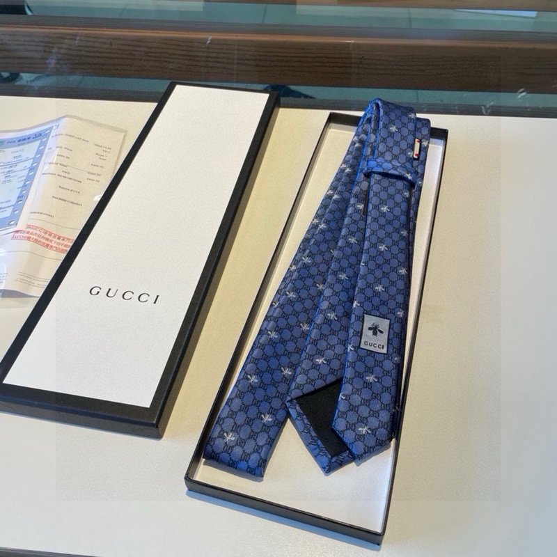 GUCCI 꿀벌 프린트 넥타이 001-278458