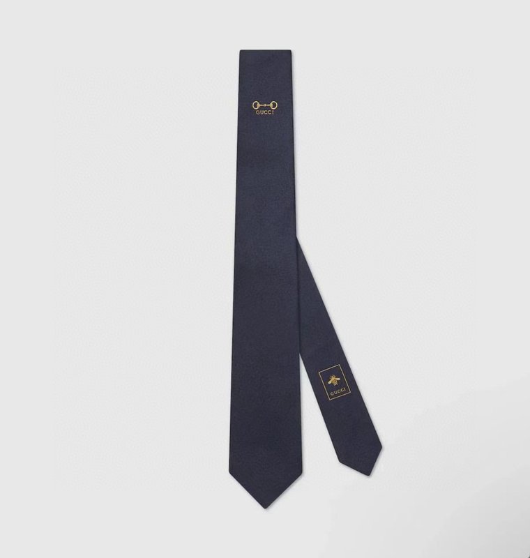 GUCCI 클래식 작은 G 자카드 실크 넥타이 001-278460