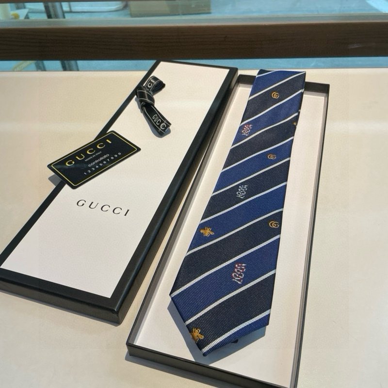 GUCCI 남성 넥타이 벌 자수 실크 001-278463