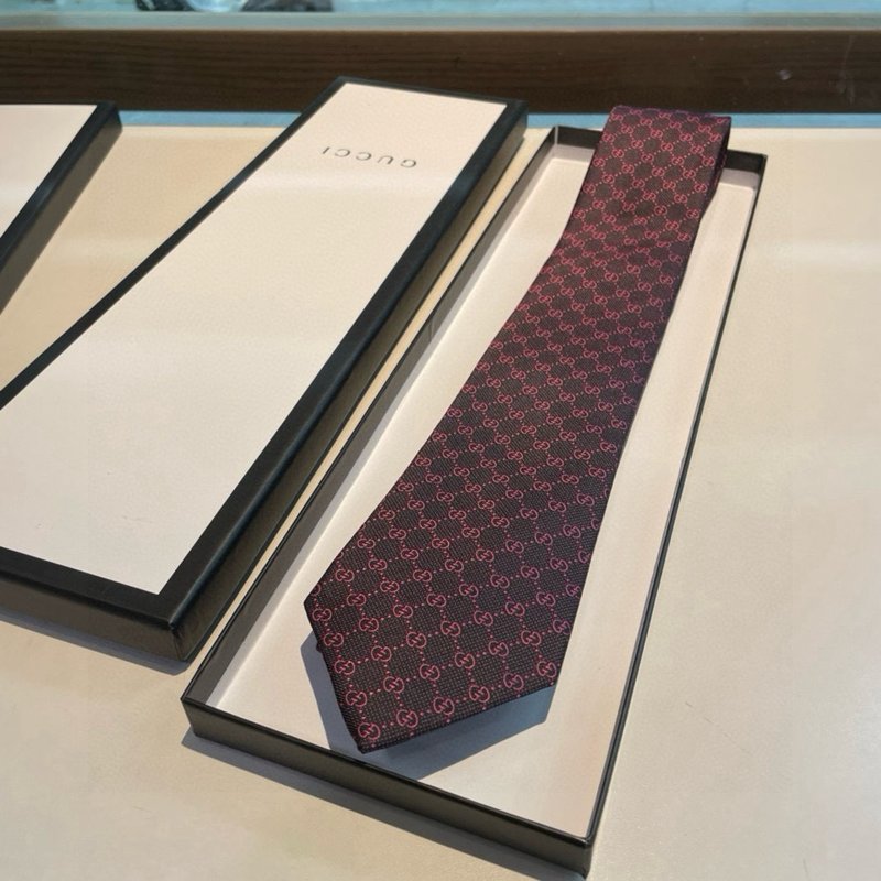 Gucci GG 로고 프린트 실크 넥타이 001-278466