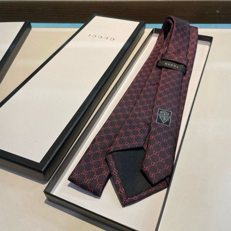 Gucci GG 로고 프린트 실크 넥타이 001-278466