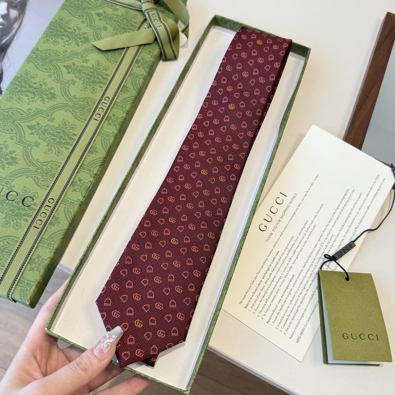 GUCCI GG 로고 프린트 넥타이 001-278477