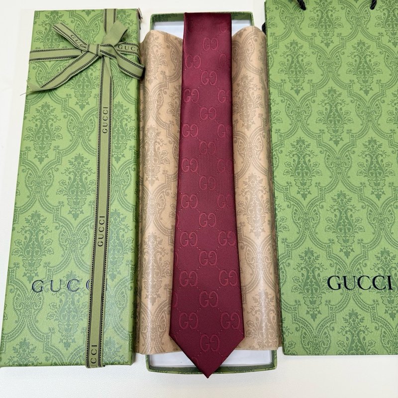 GUCCI 로고 라벨 넥타이 001-278488
