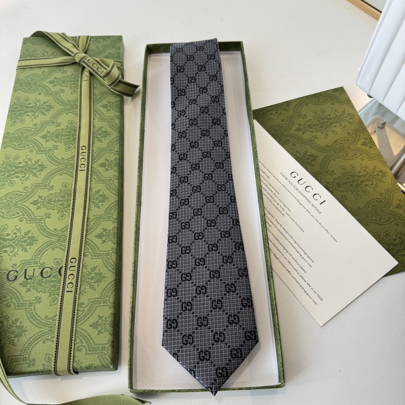 GUCCI GG 로고 프린트 실크 넥타이 001-278489