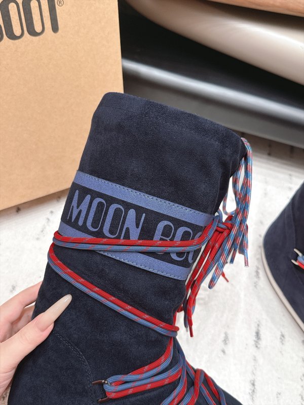 Moon Boot 커플 패밀리 스웨이드 스노우부츠 001-278557