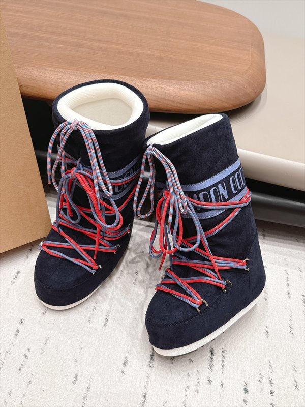 Moon Boot 커플 패밀리 스웨이드 스노우부츠 001-278557