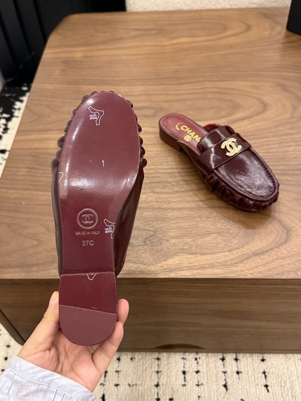 더블 C 메탈 버클 로퍼 와인색 001-278643