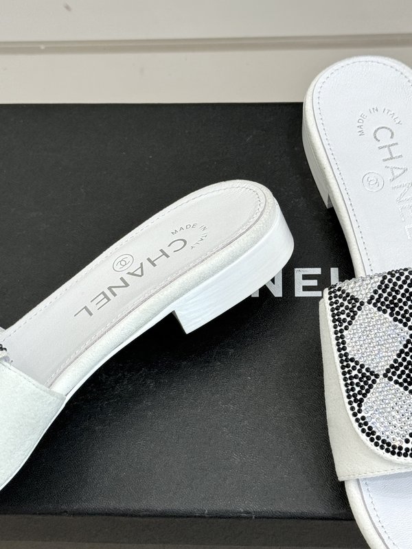 샤넬 클래식 플립 물방울 더블 C 슬리퍼 001-278663