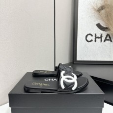 샤넬 다이아몬드 퀼팅 더블 C 플랫 슬리퍼 001-278665