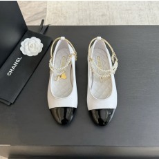 샤넬 스타일 클래식 투톤 더블 스트랩 메리제인 슈즈 001-278668