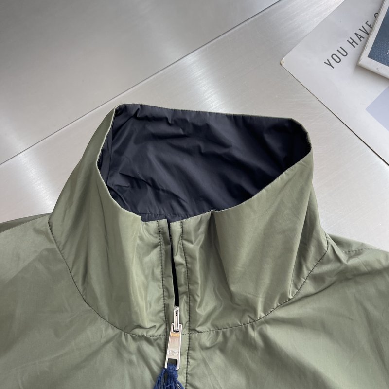 Prada Re-Nylon 스탠드칼라 양면 재킷 001-278712