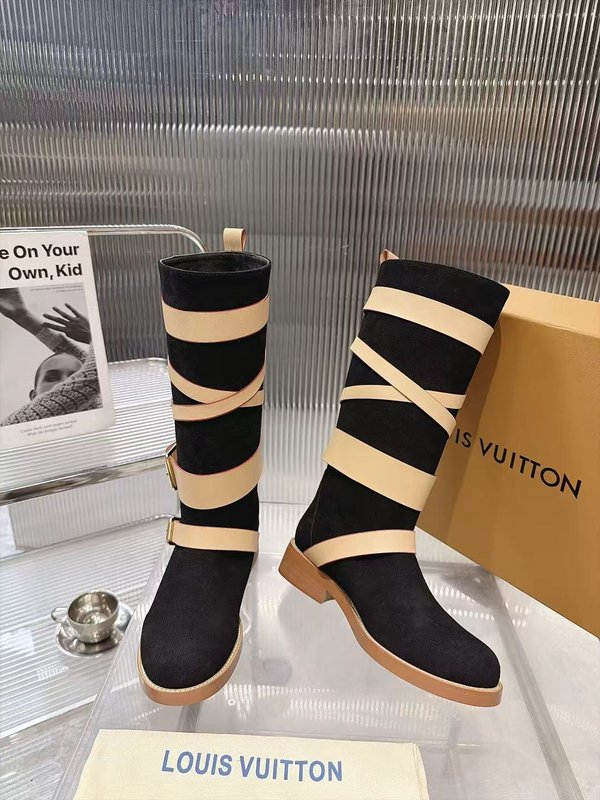 LV 빈티지 레이스업 하이 부츠 001-278734