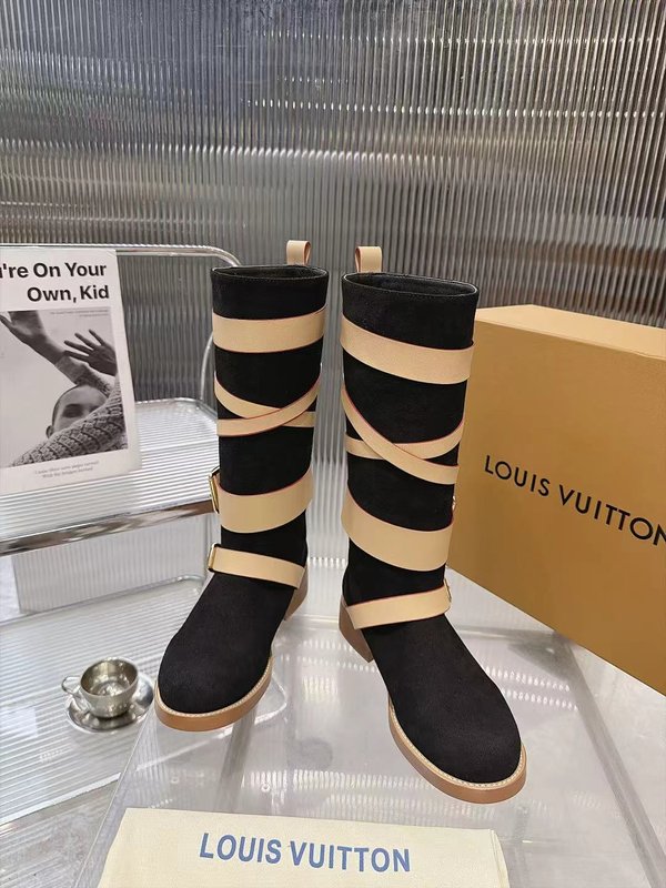 LV 빈티지 레이스업 하이 부츠 001-278734
