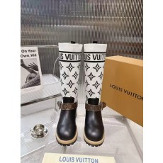 LV 니트 패치 하이탑 라이더 부츠 001-278737