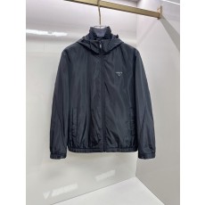 프라다 경량 면 후드 재킷 001-278756