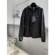 프라다 Re-Nylon 솔리드 양면 재킷 아우터 001-278761