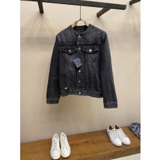 클래식 단색 워시 캐주얼 데님 자켓 001-278764