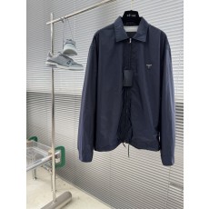 Prada 로고 라펠 나일론 재킷 001-278768