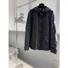 프라다 블랙 나일론 후드 자켓 001-278776