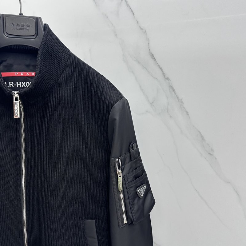 Prada 프라다 스탠드칼라 니트 재킷 001-278785
