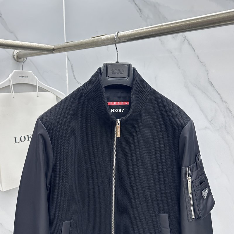 Prada 프라다 스탠드칼라 니트 재킷 001-278785