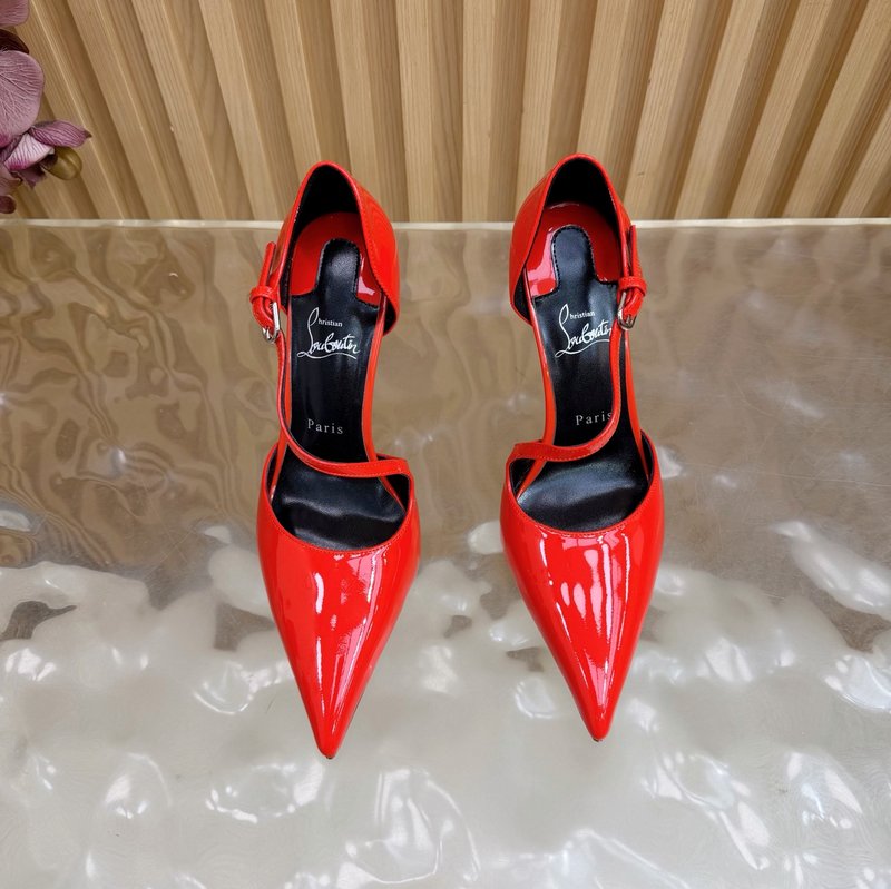 Christian Louboutin 레드솔 장미 하이힐 001-278802