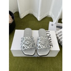 LOEWE 로에베 플랫 가죽 슬리퍼 001-278845