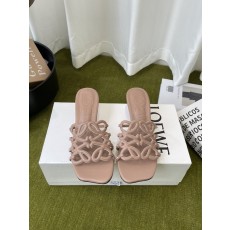 LOEWE 하이힐 가죽 슬리퍼 001-278848