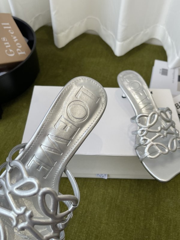 LOEWE 로에베 봄여름 하이힐 가죽 슬리퍼 001-278852