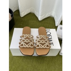 LOEWE 로에베 플랫 크리스탈 슬리퍼 001-278858