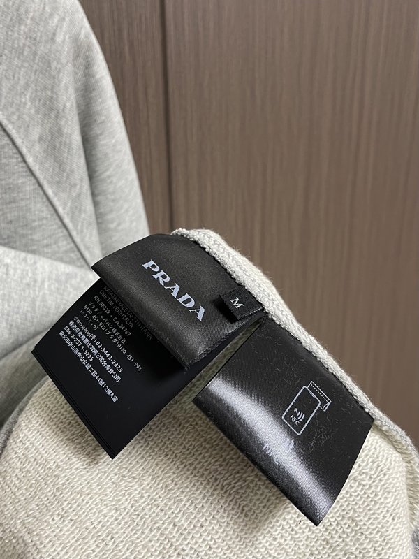 Prada 패치워크 가죽 장식 후드티 001-278898