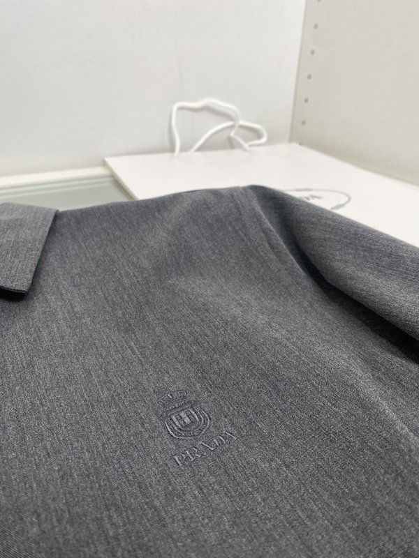 PRAD* 실크 면 셔츠 001-278909