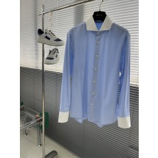 Prada 컬러 대비 칼라 포플린 셔츠 001-278910