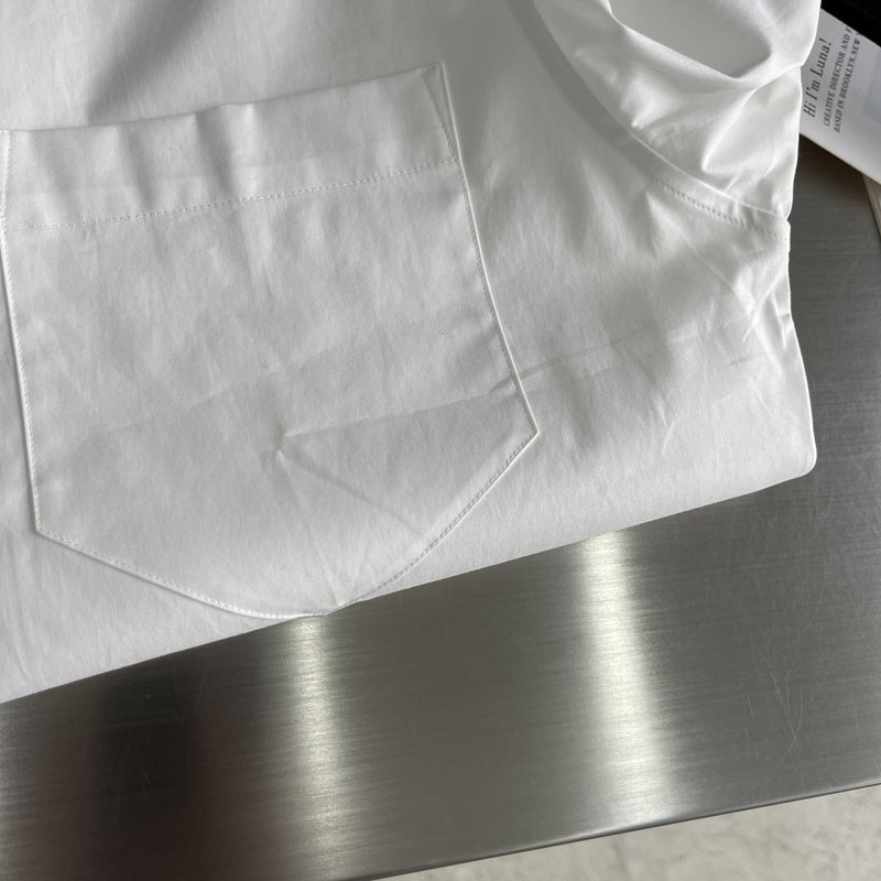 PRAD 칼라 디테일 포플린 셔츠 001-278924