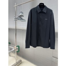 PRAD 루즈핏 긴팔 셔츠 미니멀 칼라 001-278937