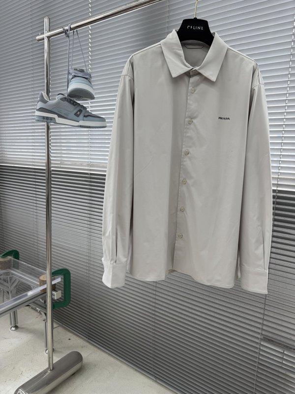 PRADA 2026 신형 루즈핏 긴팔 셔츠 001-278938