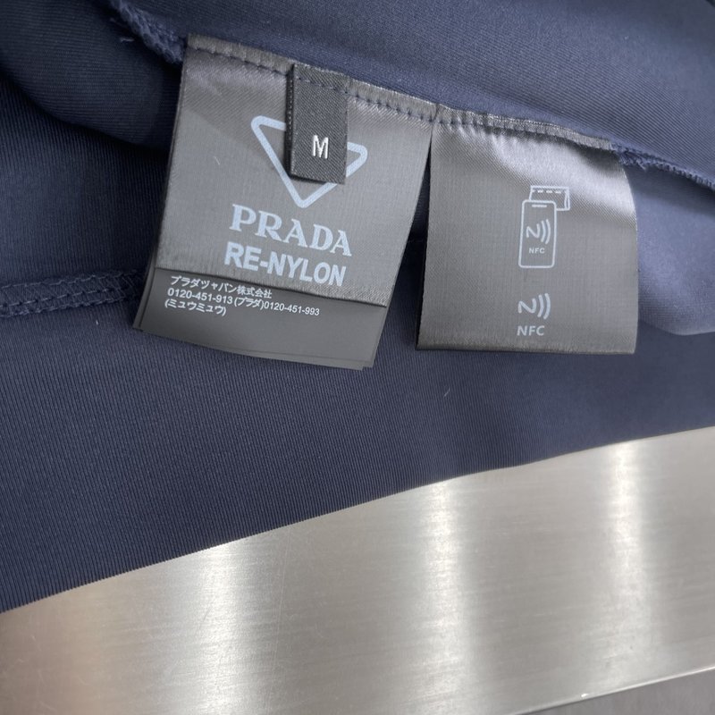 PRAD 패브릭 트라이앵글 로고 자켓 001-278944