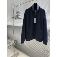 PRAD 패브릭 트라이앵글 로고 자켓 001-278944