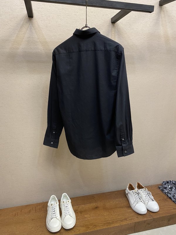 Prada 새로운 삼각 라벨 린넨 캐주얼 셔츠 001-278947