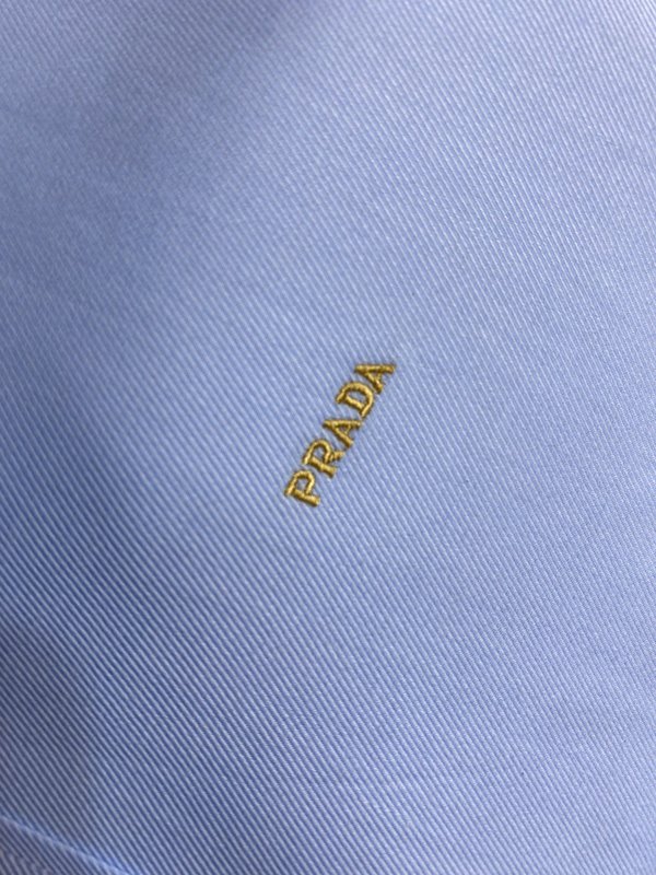 Prada 면 소재 셔츠 클래식 핏 001-278949