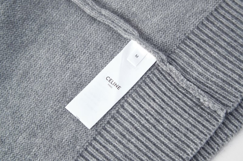 Celine 개선문 자수 니트 (그레이) 001-278956