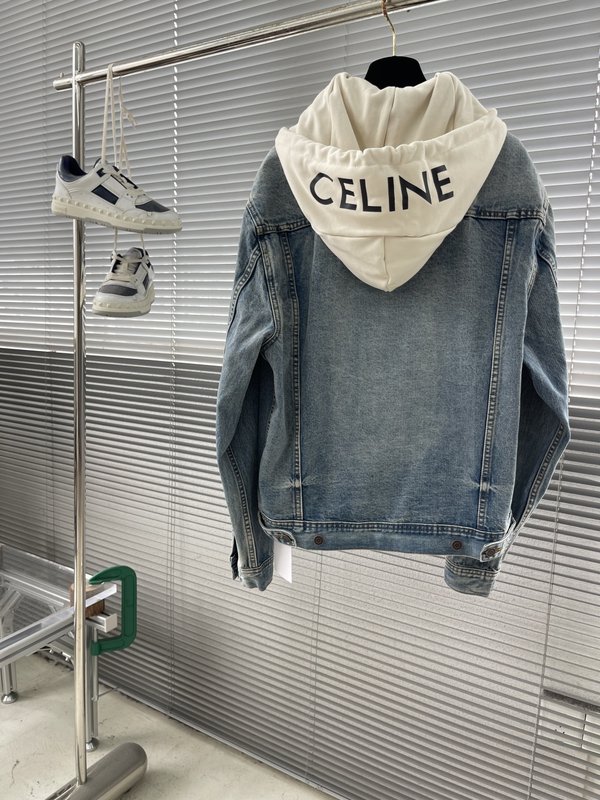 Celin 후드 데님 자켓 001-278977