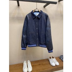 셀린 스탠드칼라 누빔 데님 크롭 자켓 001-278978