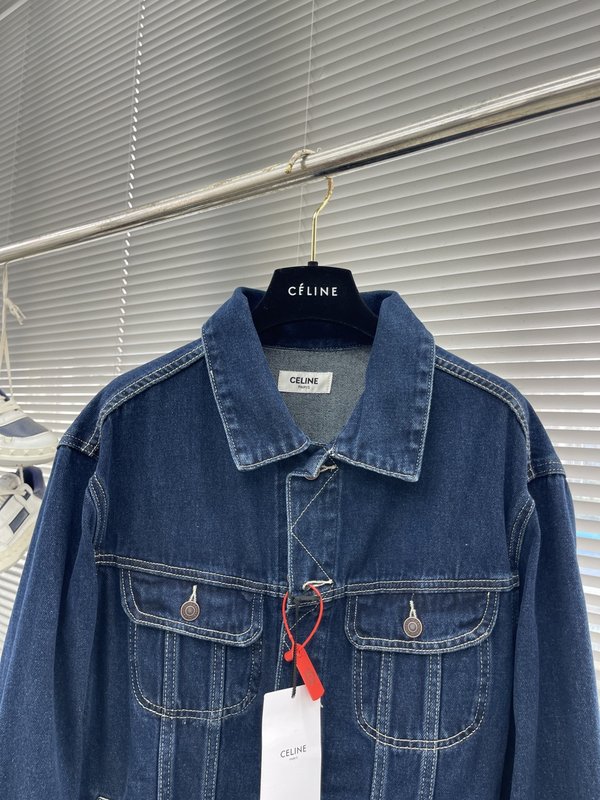 Celin Paris 패치 데님 자켓 001-278981