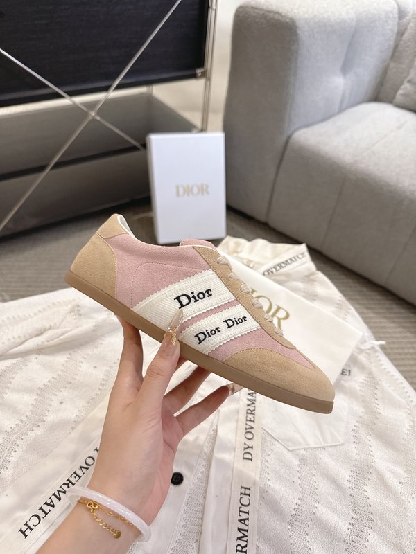 Dior Ribbon 자수 스니커즈 레트로 트레이닝화 001-279032