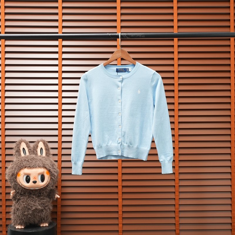 Ralph Lauren 피마코튼 카라 가디건 긴팔 001-279059