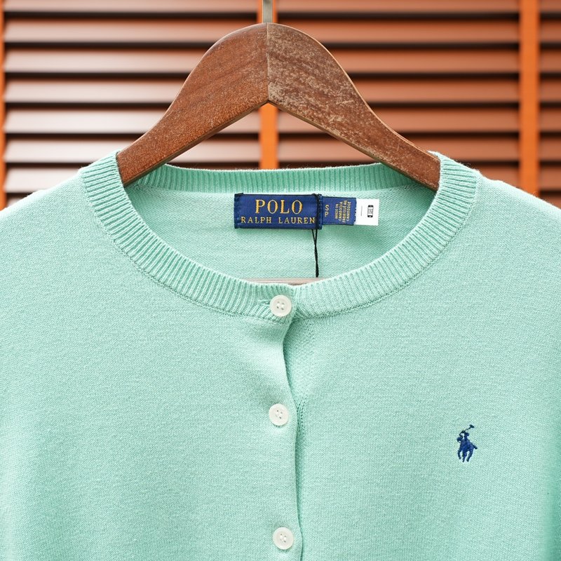 Ralph Lauren 피마면 카라 가디건 긴팔 001-279062