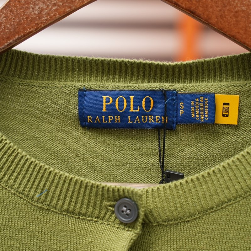Ralph Lauren 피마코튼 카라 가디건 긴팔 001-279065