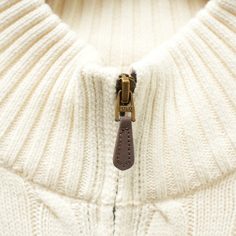 Ralph Lauren 풀지퍼 스탠드칼라 니트 001-279068