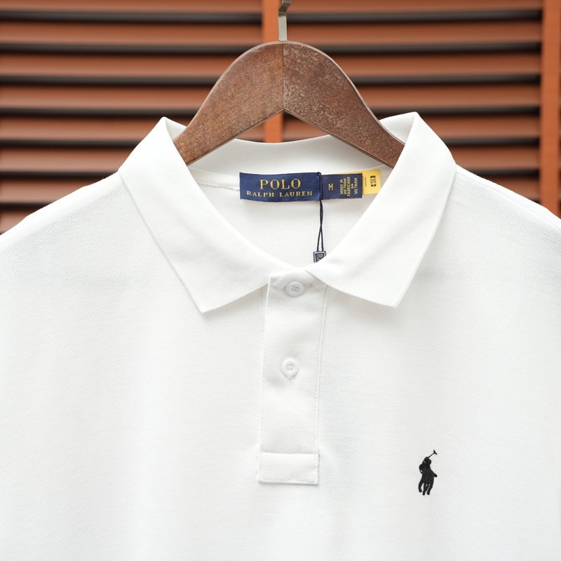 Ralph Lauren 더블 브레스트 폴로 셔츠 화이트 001-279086